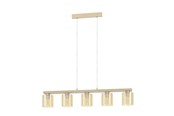 Lampen - EGLO CASTRALVO LANGER TISCH E27 5L GS/HOLZ/AMBER - 98592