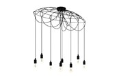 Lampen - EGLO HOGSMILL LANGER TISCH 8L E27 SCHWARZ - 43322