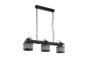 Lampen - EGLO TOURING ROCK LANGER TISCH 3XE27 SCHWARZ - 43447
