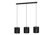 Lampen - EGLO MANBY LANGER TISCH 3L E27 SCHWARZ - 43796