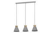 Lampen - EGLO TWICKEN LANGER TISCH 3L E27 GRAU/GOLD - 43839