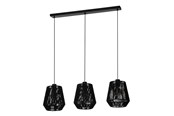 Lampen - EGLO PERSLEY LANGER TISCH L920 3XE27 SCHWARZ FSC - 44106