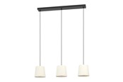 Lampen - EGLO FEBRES LANGER TISCH 3XE27 SCHWARZ/WEISS - 901263