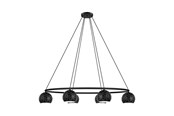 Lampen - EGLO CANTALLOPS LANGER TISCH E14 6L 520X1150 SCHWARZ - 98456