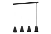 Lampen - EGLO LANGER TISCH VON CANTERRA 4XE27 Ø150 SCHWARZ - 99545