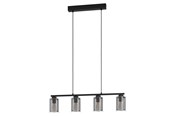 Lampen - EGLO ZOCABON LONG TABLE 4XE27 SCHWARZ/KLAR - 99707