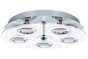 Lampen - EGLO CABO DECKENLEUCHTE 5X3W CHROM/WEISS - 30933