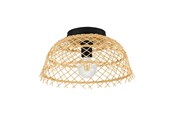 Lampen - EGLO AUSNBY DECKENLEUCHTE E27 Ø370 NATUR - 43831