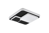 Lampen - EGLO LEPRESO DECKENLEUCHTE 2300LM 385X385 SCHWARZ/WEISS - 75667