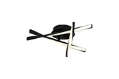Lampen - EGLO ADEJE CEILING BLACK/WHITE - 75684