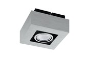 Lampen - EGLO LOKE 1 DECKE ALUMINIUM GEBÜRSTET - 91352