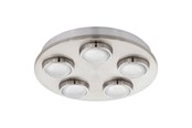 Lampen - EGLO LOMBES DECKE 5X4.2W GS - 94546