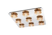 Lampen - EGLO TORANO DECKENLEUCHTE 9X510LM DIMMPB. CHROM/GOLD - 97525