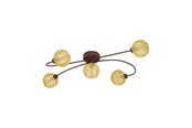 Lampen - EGLO CARIS 1 DECKENLEUCHTE 5X360LM ROST - 97727