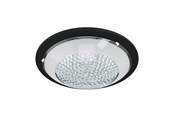 Lampen - EGLO ACOLLA 1 DECKE Ø370 SCHWARZ/WEISS/KLAR - 99357