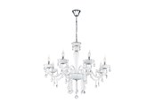 Lampen - EGLO CARPENTO KRONLEUCHTER 8L WEISS - 39114