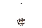Lampen - EGLO EMBLETON 1 PENDELLEUCHTE E27 Ø460 SCHWARZ/KUPFER - 43349