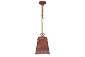 Lampen - EGLO MEOPHAM PENDELLEUCHTE E27 Ø240 ROST - 43404