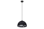 Lampen - EGLO CONGRESBURY ANHÄNGER SCHWARZ MIT WEISSEM MUSTER - 43472