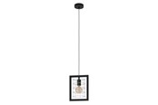 Lampen - EGLO JUBILY PENDELLEUCHTE E27 SCHWARZ/WEISS - 43662