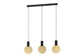 Lampen - EGLO SARONA ANHÄNGER 3XGU10 SCHWARZ/GOLD - 900402