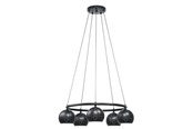 Lampen - EGLO CANTALLOPS PENDELLEUCHTE E14 5L Ø690 SCHWARZ - 98455