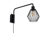Lampen - EGLO TABILLANO 1 WAND E27 D500 SCHWARZ - 99349