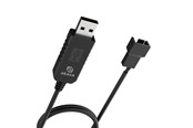 USB Kabel - Akasa USB to 3-Pin / 4-Pin 5V to 12V PC Fan adapter cab - AK-CBFA10-60BK