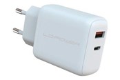 Handys - Adapter und Ladegeräte - LC Power LC-GAN-45 power adapter - GaN - USB Type A 24 pin USB-C - 45 Watt - LC-GAN-45
