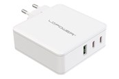 Handys - Adapter und Ladegeräte - LC Power LC-GAN-100 power adapter - GaN - USB 2 x USB-C - 100 Watt - LC-GAN-100