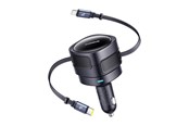 Handys - Adapter und Ladegeräte - Baseus Enjoyment Max Car Charger with USB-C & Lightning 60W - Black - C00035507121-00