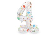 Spielzeug - Folat BV - Standing Foil Balloon Joyful Party Number 4 - 72cm - 63964