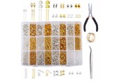 Hobby-Zubehör - Pro Metall Schmuckset - Metallperlen - 1200 Teile - 7110-metallic