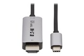 Display Kabel - Eaton Tripp Lite Series USB-C to HDMI Active Adapter Cable M/M 8K60 Hz 4K 144Hz HDR 4:4:4 HDCP 2.3 Black 3ft - U444-003-H8K6