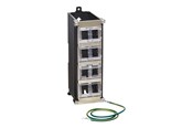 Netzwerkzubehör - Eaton Tripp Lite Series 8-Port Metal DIN-Rail Mounting Keystone Patch Panel with Grounding Black/Silver TAA - N063-008-ENC