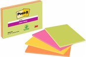 Blöcke, Formulare und Notizbücher - 3M Post-it uper Sticky Meeting Notes 203 mm x 152 mm 45 Sheets (Neon) - 7100234637