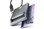 Speicherkarten Lesegerät/Adapter - AXAGON USB-C Smart Card / ID Card FlatReader - CRE-SM3TC