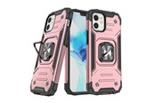 Handys - Cover & Cases - Wozinsky Ring Armor iPhone 14 case armored cover magnetic holder ring gold - 9145576265482