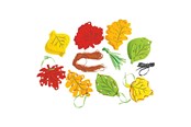 Kunst & Handwerk Ausstattung - Colorations - Plaited Leaves 24 pcs. - WEAVLEAF