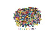Kunst & Handwerk Ausstattung - Colorations - Cardboard Letters 2600 pcs. - CHPAPERL