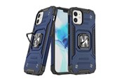 Handys - Cover & Cases - Wozinsky Ring Armor case for iPhone 14 Plus armored cover magnetic holder ring blue - 9145576265512