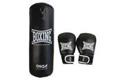 Sport & Fitness - ASG Boksesæt Junior 18 kg. - Sort/Hvid - ASG4451IONE SIZE