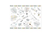 Spielzeug - Folat BV - Coloring page Placemat Dino Roars 6 pcs. - 68338