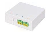 Netzwerkzubehör - DIGITUS fibre-optic distribution box - 2 x LC/APC duplex couplers with shutter - DN-931097