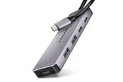 USB-Hubs - AXAGON Combo 5-in-1 USB-C 5 Gbps Hub USB-Hubs - USB 3.1 - 5 - silber - HMC-5H60