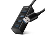 USB-Hubs - AXAGON SuperSpeed USB-A Mini Hub USB-Hubs - USB 3.2 - 4 - Schwarz - HUE-M1A