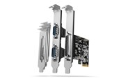 Systemzubehör - AXAGON 1 Parallel Port DB25 + 2  RS-232 Serial Ports DB9 PCI-Expresss Card - PCEA-PSN