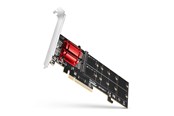Speicherzubehör - AXAGON PCIe Adapter for 2 × NVMe M.2 SSD - PCEM2-ND