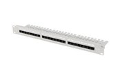 Netzwerkzubehör - Lanberg patch panel - 1U - 19" - with shelf - PPUA-1124-S