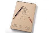 Blöcke, Formulare und Notizbücher - SMLT Drawing pad SKITSE NATURAL. A4. 100g. - SM102-A4